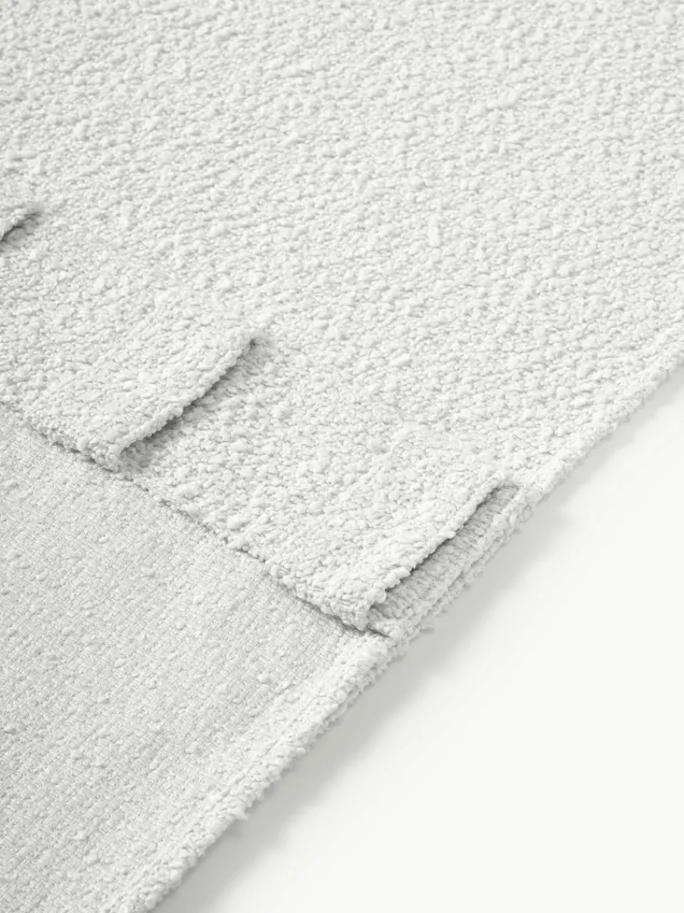 Westwing Collection Blickdichte Bouclé-Vorhänge Bellamie mit Tunnelsaum