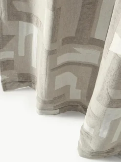 Westwing Collection Blickdichter Chenille-Vorhang Felice mit Schlaufenband, 2 Stück