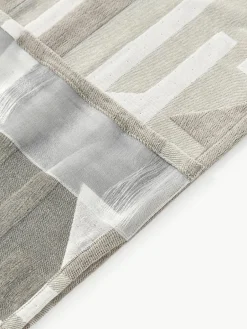 Westwing Collection Blickdichter Chenille-Vorhang Felice mit Schlaufenband, 2 Stück