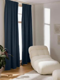 Westwing Collection Blickdichter Vorhang Jensen mit Multiband, 2 Stück