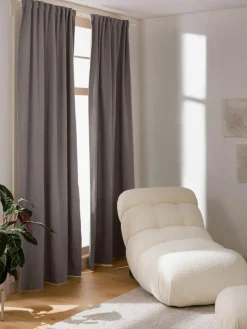 Westwing Collection Blickdichter Vorhang Jensen mit Multiband, 2 Stück