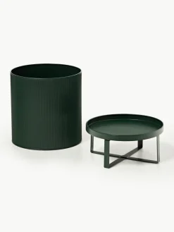 ferm LIVING Blumentopf Bau mit geriffelter Oberfläche, H 38 cm