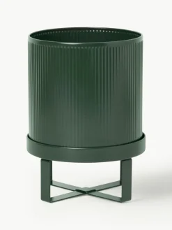 ferm LIVING Blumentopf Bau mit geriffelter Oberfläche, H 24 cm