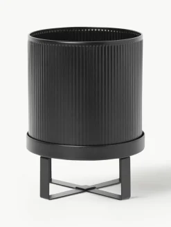 ferm LIVING Blumentopf Bau mit geriffelter Oberfläche, H 24 cm