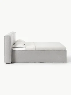 Westwing Collection Bouclé-Boxspringbett Lennon
