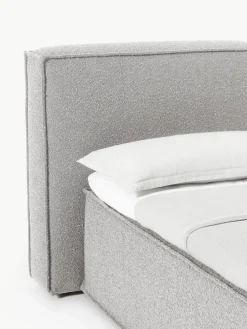 Westwing Collection Bouclé-Boxspringbett Lennon