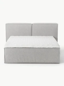 Westwing Collection Bouclé-Boxspringbett Lennon