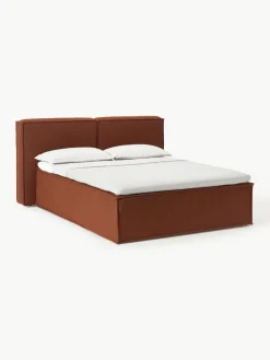 Westwing Collection Bouclé-Boxspringbett Lennon