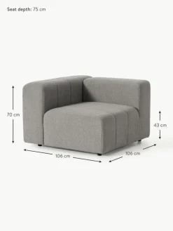 Westwing Collection Bouclé-Eckmodul Lena