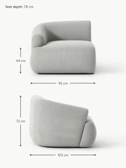 Westwing Collection Bouclé-Eckmodul Sofia