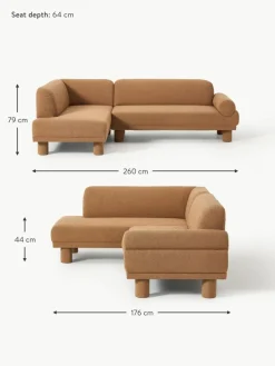 Westwing Collection Bouclé-Ecksofa Lilo
