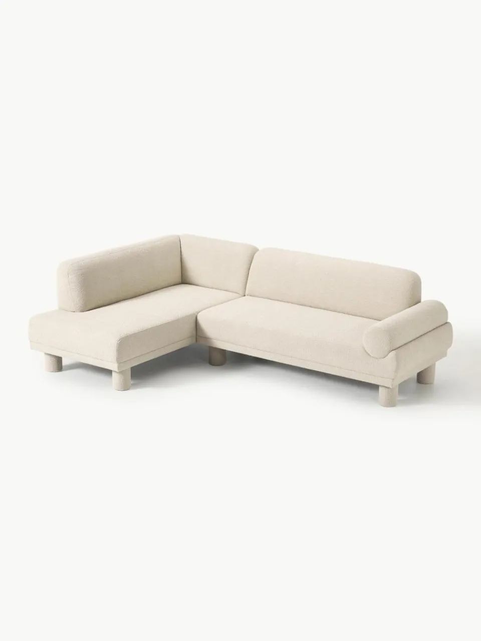 Westwing Collection Bouclé-Ecksofa Lilo