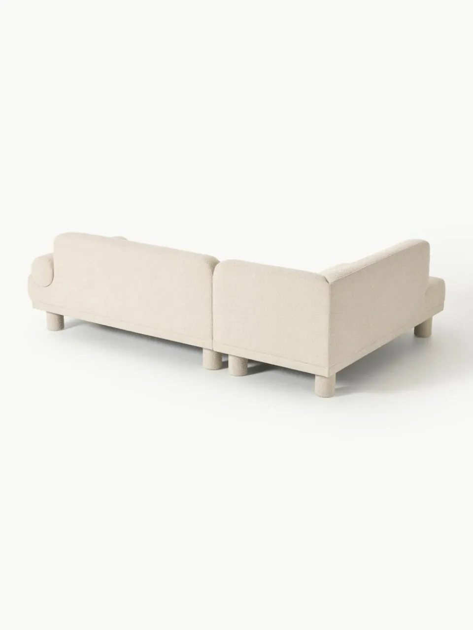 Westwing Collection Bouclé-Ecksofa Lilo