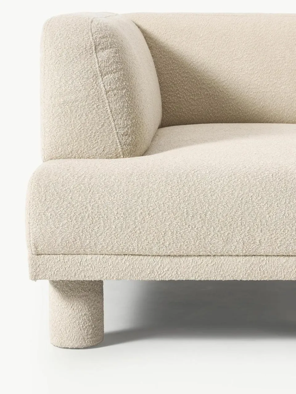 Westwing Collection Bouclé-Ecksofa Lilo