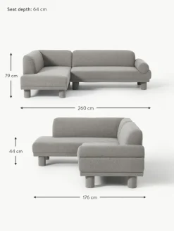 Westwing Collection Bouclé-Ecksofa Lilo