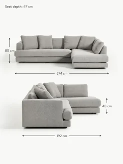 Westwing Collection Bouclé-Ecksofa Tribeca