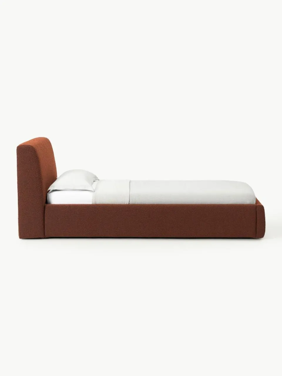 Westwing Collection Bouclé-Einzelbett Cloud
