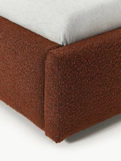 Westwing Collection Bouclé-Einzelbett Cloud