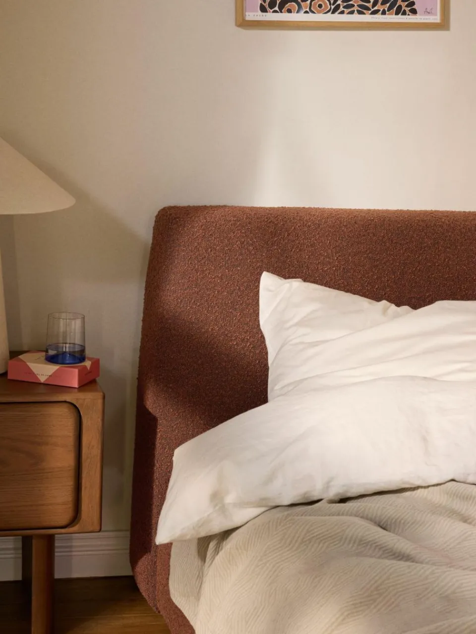 Westwing Collection Bouclé-Einzelbett Cloud