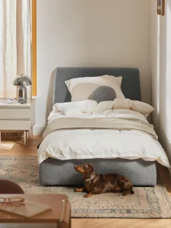 Westwing Collection Bouclé-Einzelbett Cloud