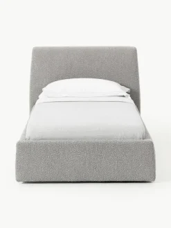 Westwing Collection Bouclé-Einzelbett Cloud