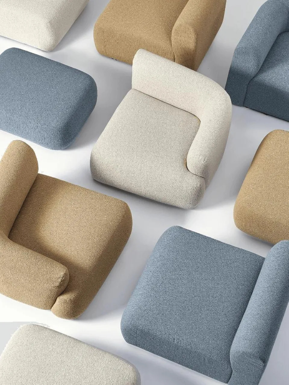 Westwing Collection Bouclé-Hocker Sofia