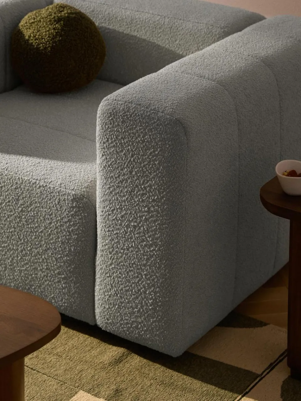 Westwing Collection Bouclé-Loungesessel Lena