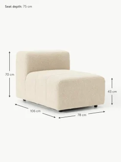 Westwing Collection Bouclé-Mittelmodul Lena