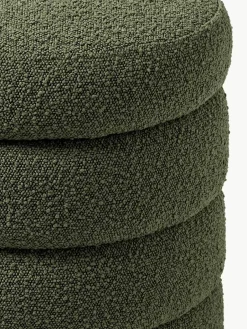 Westwing Collection Bouclé-Polsterbank Alto mit Stauraum