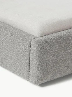 Westwing Collection Bouclé-Polsterbett Cloud