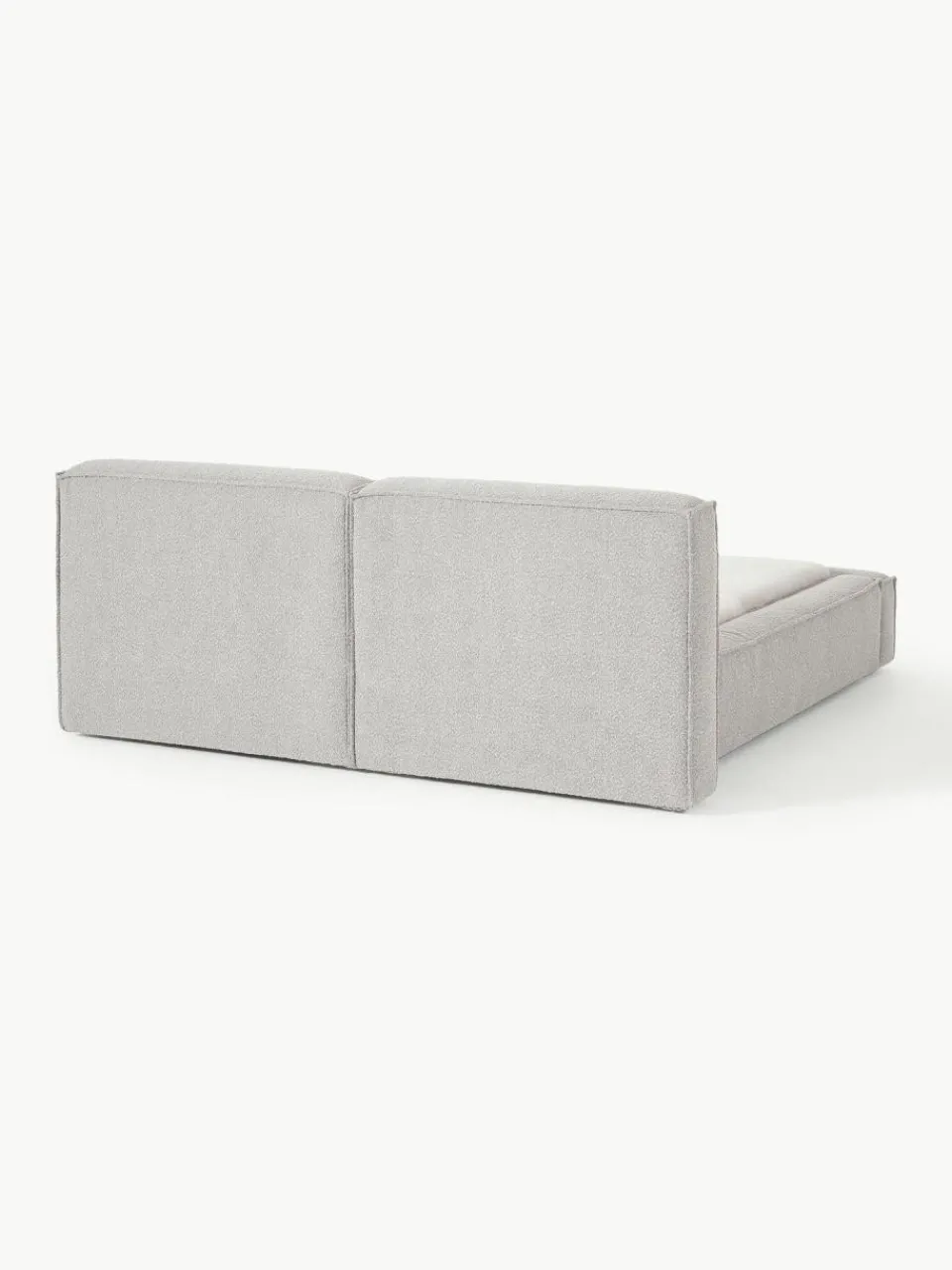 Westwing Collection Bouclé-Polsterbett Lennon