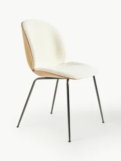 GUBI Bouclé-Polsterstuhl Beetle mit Sitzschale