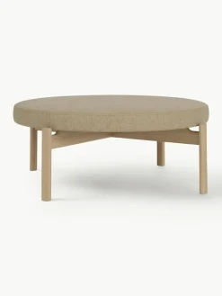 Audo Copenhagen Bouclé-Pouf Passage aus Eichenholz