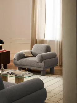 Westwing Collection Bouclé-Sessel Lilo