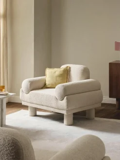 Westwing Collection Bouclé-Sessel Lilo