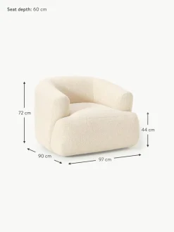 Westwing Collection Bouclé-Sessel Sofia