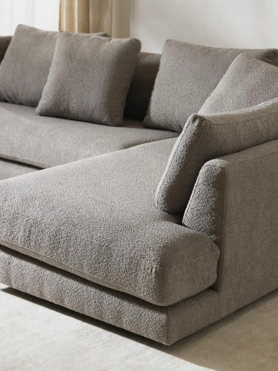 Westwing Collection Bouclé-Wohnlandschaft Tribeca