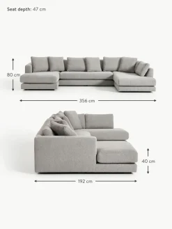 Westwing Collection Bouclé-Wohnlandschaft Tribeca