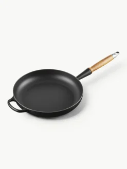 Le Creuset Bratpfanne Signature Collection aus Gusseisen mit Holzgriff
