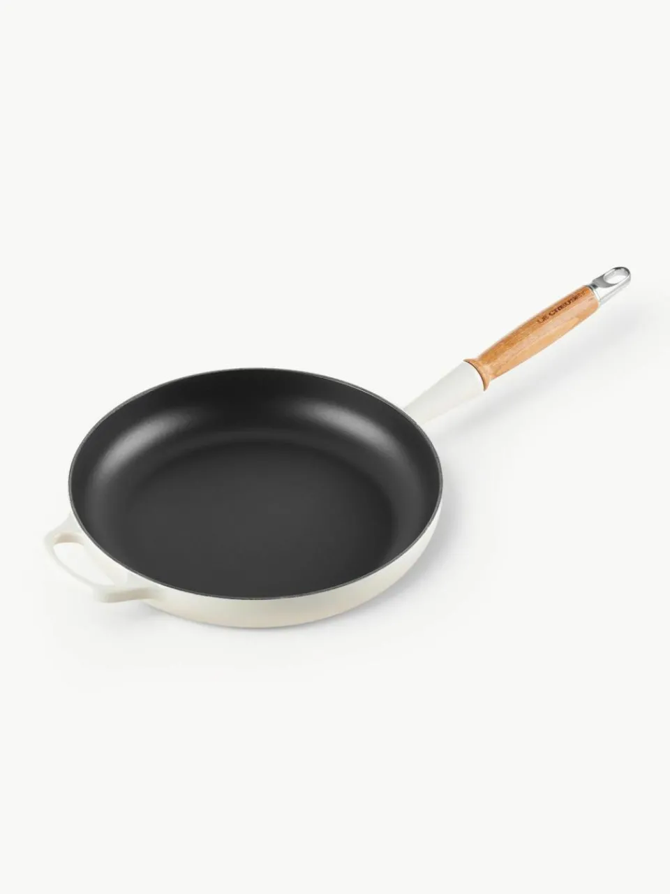 Le Creuset Bratpfanne Signature Collection aus Gusseisen mit Holzgriff