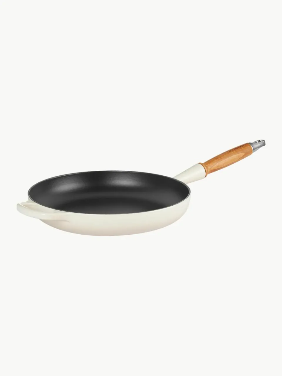 Le Creuset Bratpfanne Signature Collection aus Gusseisen mit Holzgriff