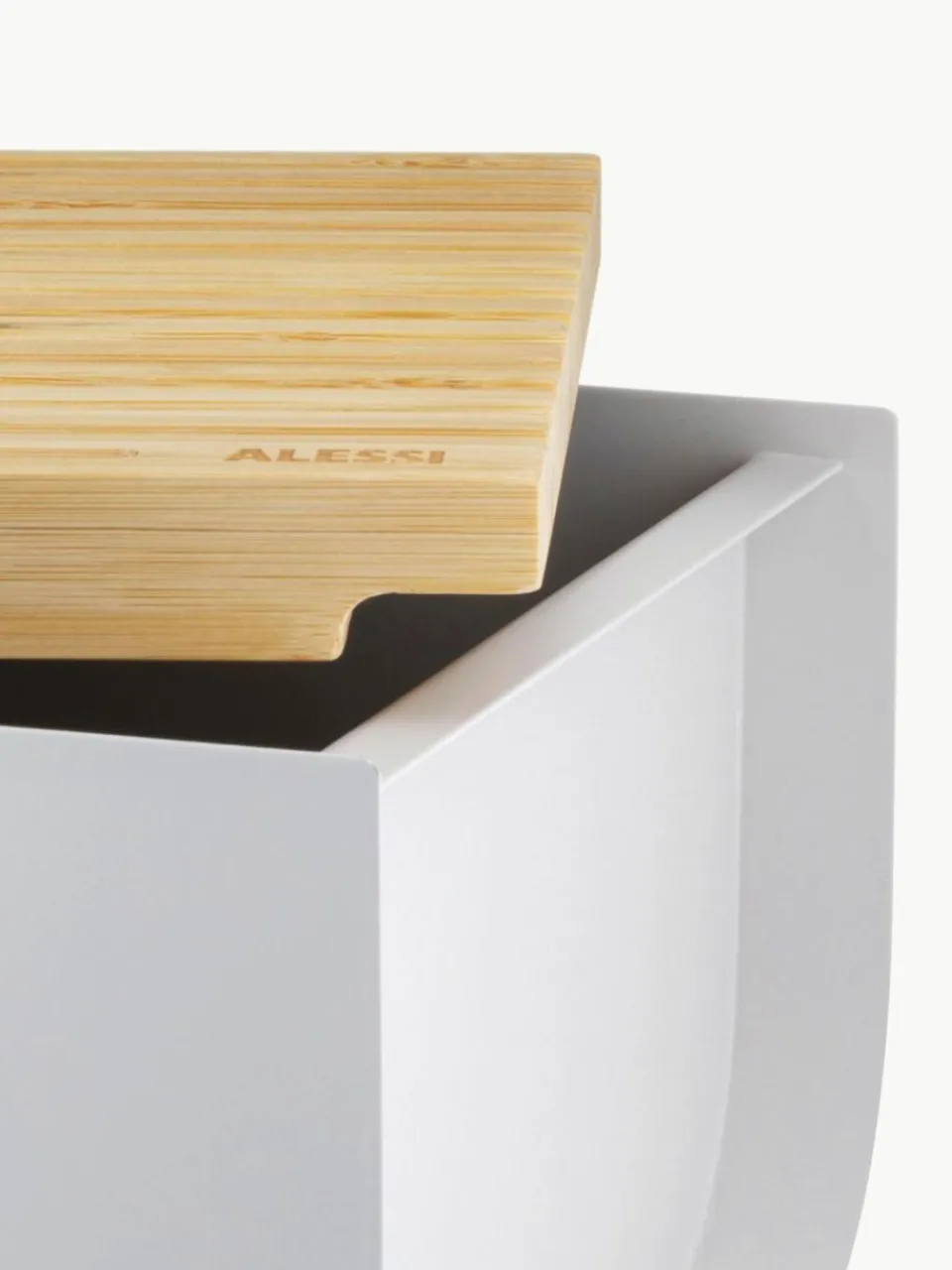 Alessi Brotkasten Mattina mit Bambusholz-Deckel