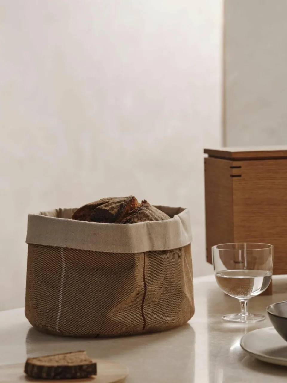 ferm LIVING Brotkorb Ito aus Bio-Baumwolle