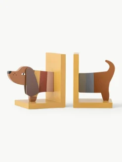 Kinder Bloomingville mini Buchstützen Charlie aus Holz, 2er-Set