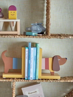 Kinder Bloomingville mini Buchstützen Charlie aus Holz, 2er-Set
