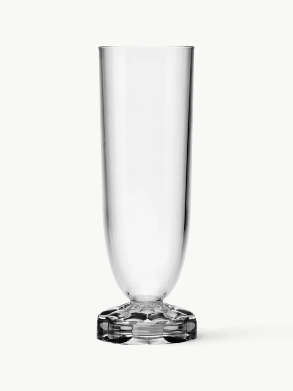 Kartell Champagnergläser Jellies mit Strukturmuster, 4 Stück
