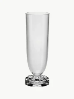 Kartell Champagnergläser Jellies mit Strukturmuster, 4 Stück