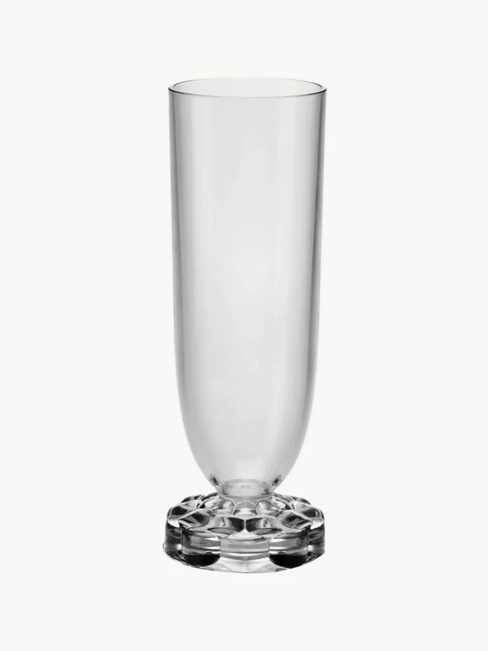 Kartell Champagnergläser Jellies mit Strukturmuster, 4 Stück