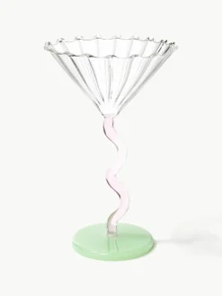 &k amsterdam Cocktailgläser Curve aus Borosilikatglas, 2 Stück