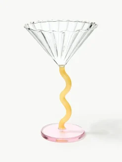 &k amsterdam Cocktailgläser Curve aus Borosilikatglas, 2 Stück